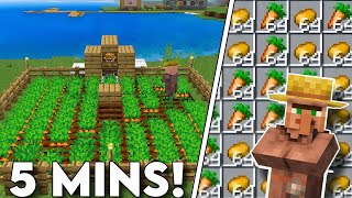 Automatic CROP FARM In Minecraft Bedrock 120 Update [upl. by Raval]