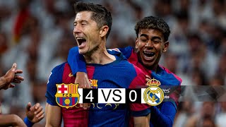 Barcelona x real Madrid  40  extended highlights and Goals  laliga 2024 [upl. by Hceicjow]