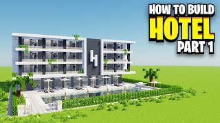 How To Build A HOTEL In Minecraft Part 1 [upl. by Hank]