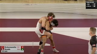 141 Anthony Echemendia ISU over Kaden Smith OU TF 23 7 [upl. by Flynn]