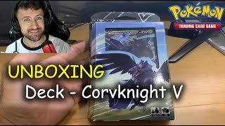 UNBOXING  quotDeck Corviknight Vquot Pokémon TCG 167 [upl. by Bendix]