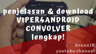 VIPER4ANDROID CONVOLVER 🎧 Cara Menggunakan Setting Config dan Download [upl. by Morez]