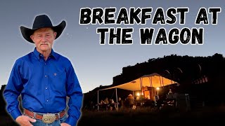 Wyoming Cowboy Breakfast  Sourdough Pancakes at the Chuck Wagon [upl. by Acinnor]