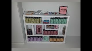 DIY 16 Scale Doll Book Shelf and Books [upl. by Werna]