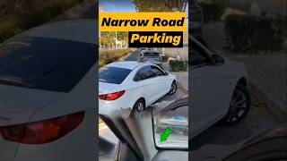 Effortless Parking on Narrow Roads with Professional Techniques cardrivingtips automobile shorts [upl. by Hpesoj631]