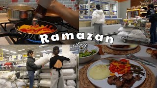 Büyük market alışverişi🛒  İlk sahur ilk iftar Menü hazırlığı  Ramazan Vlog [upl. by Wanonah]