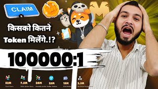 MemeFi Points Conversation Ratio  किसको कितना Token मिलेगा [upl. by Sinegra]