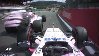 Force India Friction Perez and Ocons 2017 Clashes [upl. by Bocaj]