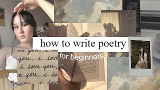 how to write poetry for beginners 📜🪶my 4 step poem process  writing tips [upl. by Ahsyle517]