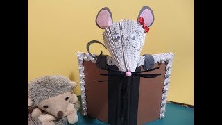 Petite souris qui lit  Pliage de livre [upl. by Maria929]