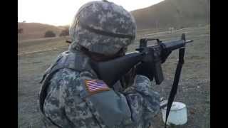 Semi and Burst fire on M16A2 at the range [upl. by Urquhart288]