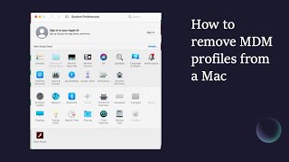 Unable to remove MDM Profiles from Mac [upl. by Annoik416]