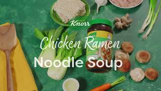 Knorr Chicken Noodle Ramen Soup Recipe [upl. by Nawaj427]