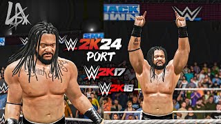 WWE 2K16 PC Mod 2K24 Enhanced  Jacob Fatu WWE 2K24 Ported Model wGFX [upl. by Zelda]