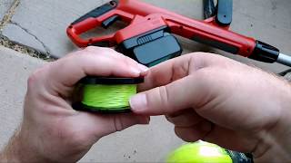 Restring BlackDecker TrimmerWeed EaterEdger 18v No Fluff Model NST2118 [upl. by Katusha]