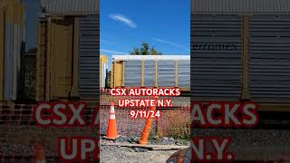 CSX AUTORACKS ALMOST MISSED 91124 railroad csxtransportation railfan csxrailroad csx [upl. by Lleruj]