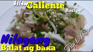 Nilagang balat ng bakaquotCaliente Recipequot pangpulutan mga tropa [upl. by Ryle]