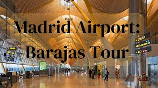 Madrid Spain 🇪🇸 Madrid Airport Barajas Tour  4k Walking Tour [upl. by Esinel]