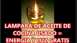 LUZ GRATIS LAMPARA DE ACEITE USADO [upl. by Sakhuja]