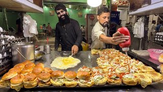 Famous Egg Shami Burger  Mamu Special Shami Burger  Street Food Pk [upl. by Cockburn295]