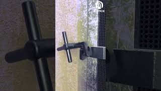 Simple sliding gate latch lock This idea is taken from a YouTube video  Clip 36 [upl. by Doughman]