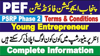 PEF Schools Phase 2  Pef School Phase 2 Terms and Conditions for Entrepreneur Group  Pef Online [upl. by Yelrahc]