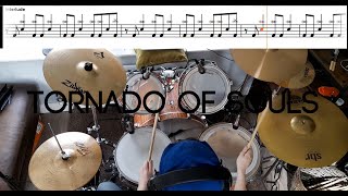 Megadeth  Tornado Of Souls  Drum Cover With TABS [upl. by Coppins]