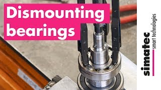 Dismounting  removing bearings with simatool Ball Bearing Puller BP61 [upl. by Einhapets]