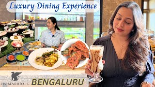 7 Luxury Dining Experiences in a Five Star Hotel in Bengaluru  Buffet amp Restaurants in JW Marriott [upl. by Ellimac628]