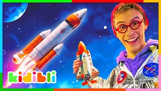 Lets learn about Space and Rockets  Science Videos for Kids  Kidibli [upl. by Gnilsia34]