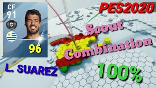 Scout Combination L SUAREZ PES 2020 100 Work [upl. by Cecelia349]