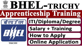 bhel apprenticeship training  how to apply online for bhel apprenticeship 2024 [upl. by Onitnevuj307]