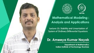 Stability and Linearization of System of Ordinary Differential Equations [upl. by Neddie]