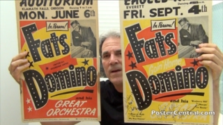 Fats Domino Concert Posters 19591961  Five Different Examples [upl. by Alinoel]