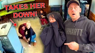 DISGUSTING Lady Gets Mad and Takes Rachael To The Ground SO MUCH DRAMA [upl. by Tanberg]