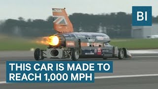 Car Is Designed To Go 1000 Mph And Break The Sound Barrier [upl. by Viva]