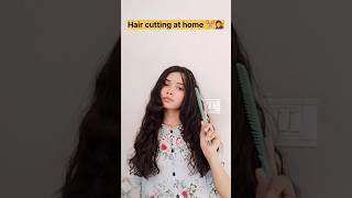 How to cut your own hair 💇‍♀️ Hair cutting at home Easy hair cut Best hair cutting for girls [upl. by Haissi255]