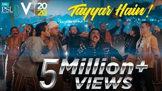 Tayyar Hain  Official Anthem  HBL Pakistan Super League 2020  MA1 [upl. by Oirretna]