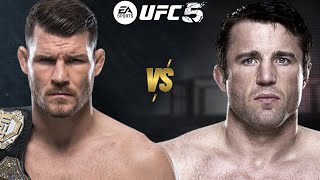 UFC 5 MICHAEL BISPING VS CHAEL SONNEN FOR THE UFC WORLD MIDDLEWEIGHT CHAMPIONSHIP BELT [upl. by Idahs782]