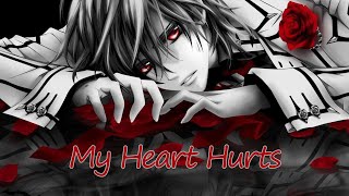 Nightcore  My Heart Hurts DAX  Lyrics [upl. by Serdna806]