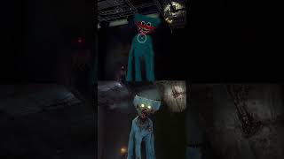 Original Huggy Wuggy Jumpscare vs Zombie Huggy Wuggy Jumpscare [upl. by Breed]