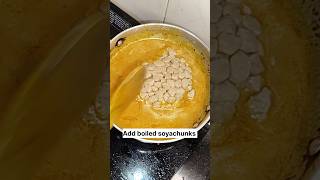 Soyachunks recipe soyachunks ki sabji ytshorts shorts cooking food soyabean soyachunks [upl. by Sarine]