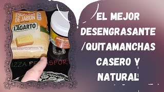 EL MEJOR DESENGRASANTE QUITAMANCHAS CASERO Y NATURAL CON SOLO 2 INGREDIENTES ✨ [upl. by Sherburn]