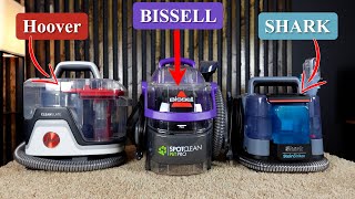 Compairing 3 Popular Carpet Cleaners  Hoover CleanSlate Bissell SpotClean Shark StainStriker [upl. by Lede880]