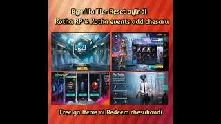 Bgmi New C7S20 Tier System amp Rewards New Royal pass  New Events  Redeem free rewards  Telugu [upl. by Annohsed256]