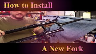 How to Install a New Fork on your Bike Threadless Headset [upl. by Edmanda775]