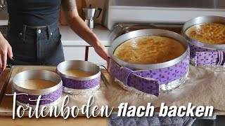 🤯Nie wieder Tortenboden mit Hubbel  Tortenboden flach backen [upl. by Giesecke]