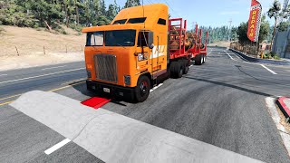 Truck Vs Speedbump 111  Beamngdrive [upl. by Dorthy94]