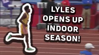 Noah Lyles Opens 2024 Indoor Season With 663 60m Win At Florida Collegiate Invitational [upl. by Kosey]