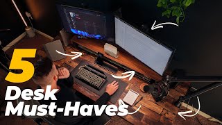 Top 5 Desk Setup Essentials Every Workspace Needs [upl. by Holna]